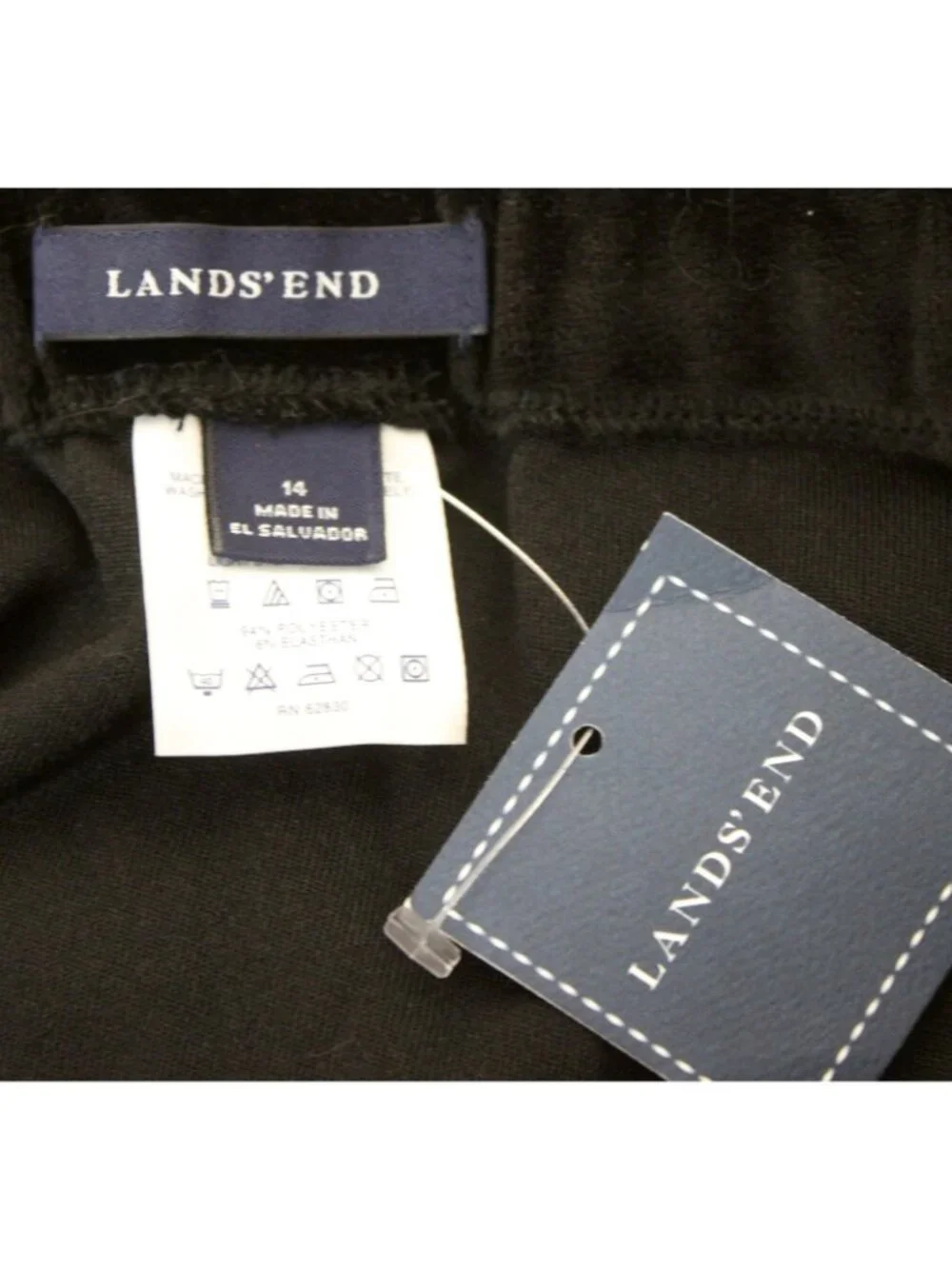 Land's End Black Velvet Skirt girls sz 14 Embroidered Beaded Ruffle Holiday NEW